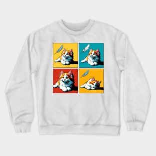 Turkish Van Pop Art - Cute Kitties Crewneck Sweatshirt